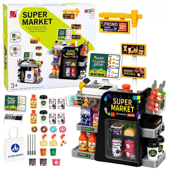<img src='https://webimage.pl/pics/875/7/d5907990207011.jpg' style='height:440px' /> Supermarket, kasa skaner, dystrybutor 65el