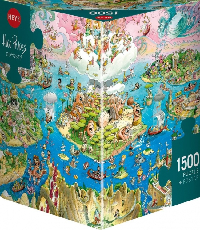 Puzzle 1500 Bohaterowie Odysei (Puzzle+plakat)