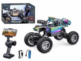 Terenówka na radio z kamerą WiFi neonowa 1:14 MIX