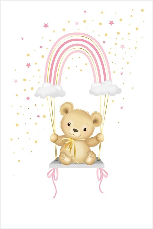 Karnet Uniwersalny - Pink Rainbow Teddy
