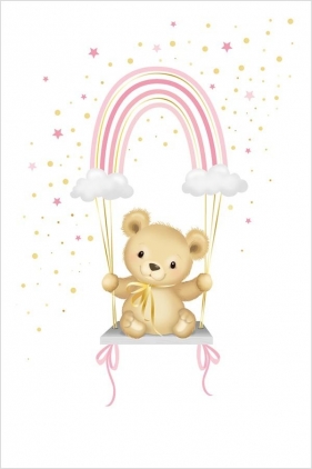 Karnet Uniwersalny - Pink Rainbow Teddy