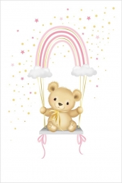 Karnet Uniwersalny - Pink Rainbow Teddy