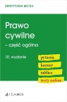  Prawo cywilne - część ogólna. Pytania. Kazusy. Tablice. Testy online