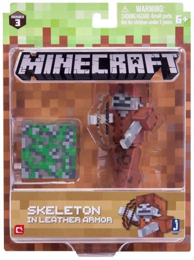 Minecraft - figurka Szkielet w skórzanej zbroi