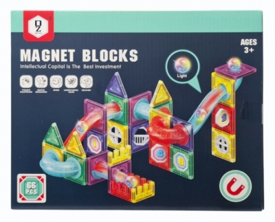 Klocki magnetyczne tor z piłkami
