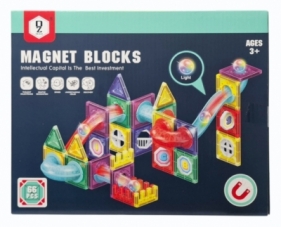 Klocki magnetyczne tor z piłkami