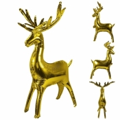 Balon foliowy złoty renifer stojący