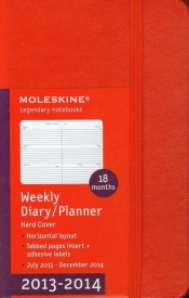 Moleskine Kalendarz 2013-14 Weekly Red S - <br />