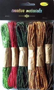 Sznurki papierowe 6 kolorów