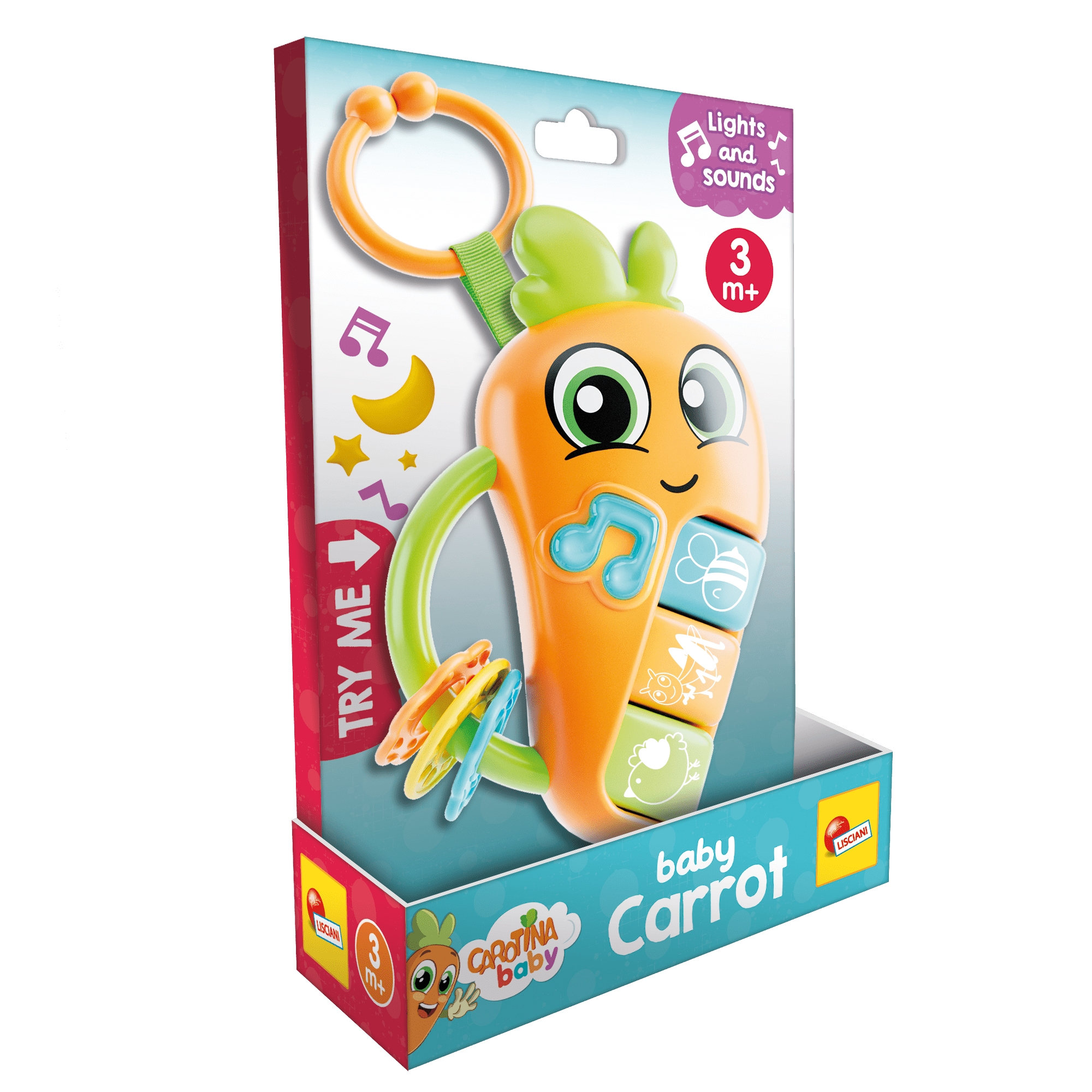 Carotina Baby - Zabawka elektroniczna z grzechotką Carotina