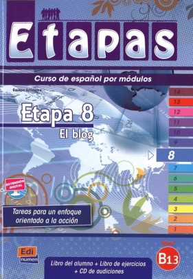 Etapas 8 Podręcznik + ćwiczenia + CD - Equipo Entinema