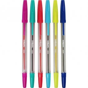 Długopisy Fluo, 6 kolorów (68926)