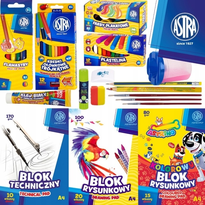 Wyprawka szkolna Astra - 17 elementów
