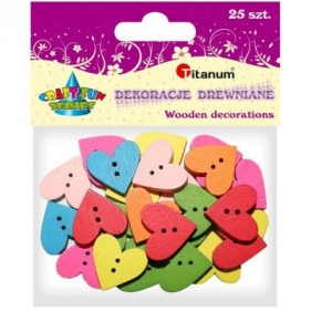 Serca drewniane - 30szt.