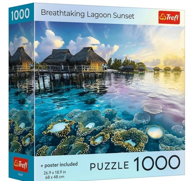 <img src='https://webimage.pl/pics/878/2/d5900511992878.jpg' style='height:440px' /> Puzzle 1000 USA Collection: Tahiti Sunset TREFL