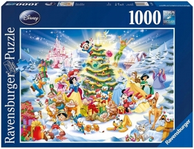 Ravensburger, Puzzle 1000: Disney Boże Narodzenie (192878) (Uszkodzone opakowanie)