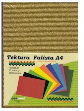 Tektura falista brokat A4 mix kolorów