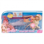 BARBIE Świecąca Syrenka Blondynka prom. (V7046/7047p)