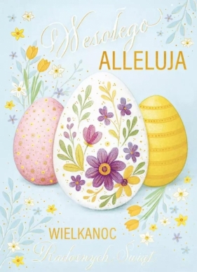 Karnet B6 Wielkanoc Pisanki glamour