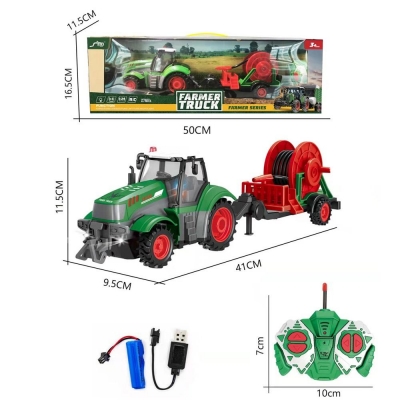 Traktor R/C z wężem do podlewania