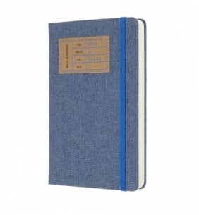 Kalendarz 2019 dzienny Moleskine 12M L edycja limitowana DENIM, twarda oprawa, niebieski