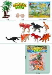 Dinozaury z matą 12 elementów