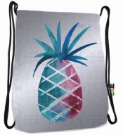 Plecak na sznurkach SO11 Silver Ananas