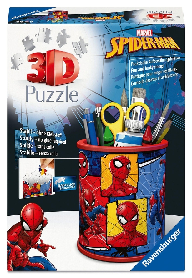 Ravensburger, Puzzle 3D: Przybornik - Spiderman (12004871)