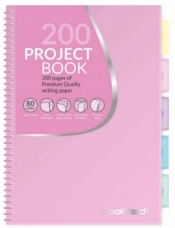 Kołozeszyt Project Book A4 Pastel 200k, różowy (02879CP)