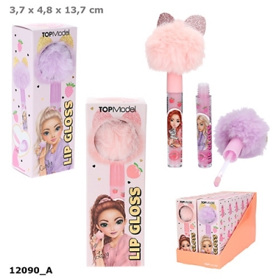 Błyszczyk Top Model z pluszowym topem BEAUTY&ME 1szt.mix 12090A