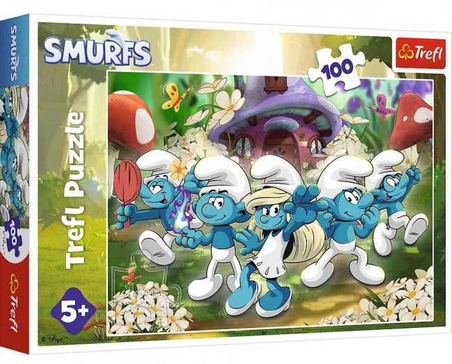 Puzzle 100 Poznaj Smerfy TREFL