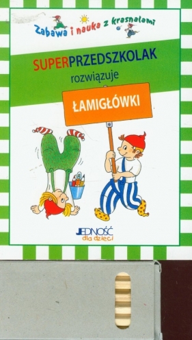 Superprzedszkolak rozwiązuje łamigłówki z kredkami