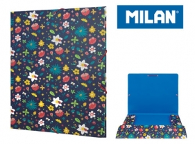 Teczka MILAN A4 cienka z gumką FLOWERY (5130150FW)