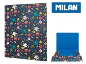 Teczka MILAN A4 cienka z gumką FLOWERY (5130150FW)