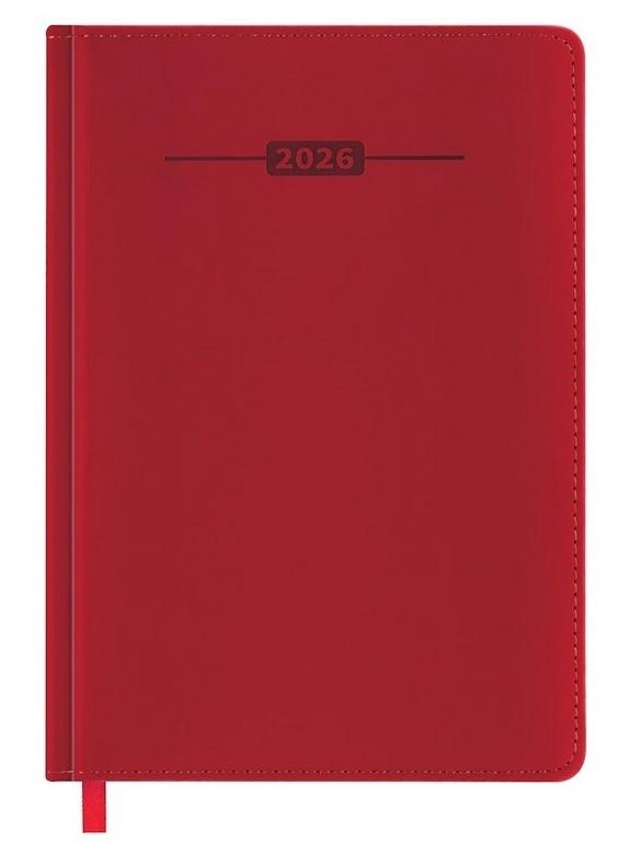<img src='https://webimage.pl/pics/879/9/d5905339459879.jpg' style='height:440px' /> Kalendarz książkowy 2026 A5 czerwony EASY