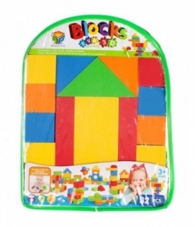 Klocki piankowe plecak 32el