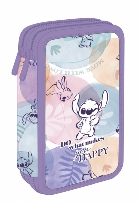 Coolpack, Piórnik Jumper 2 z wyposażeniem Disney Fashion - Stitch pastel (F011885)