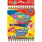 Kredki trójkątne Jumbo Colorino dwukolorowe, 12 szt./24 kolory (51880PTR)