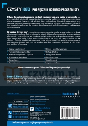 Czysty kod - Martin Robert C.
