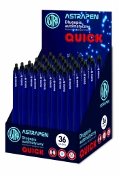 Długopis automatyczny Quick 0.7 mm Astra Pen, display 36 sztuk
