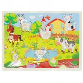 Puzzle Bigtoys drewniane farma 7 el. (BPUZ3880)