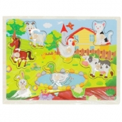 Puzzle Bigtoys drewniane farma 7 el. (BPUZ3880)