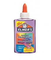 Elmer’s półprzezroczysty, kolorowy klej PVA, fioletowy, 147 ml, zmywalny - doskonały do Slime (2109488)