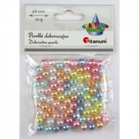 Koraliki plastikowe perełki 8mm 20g