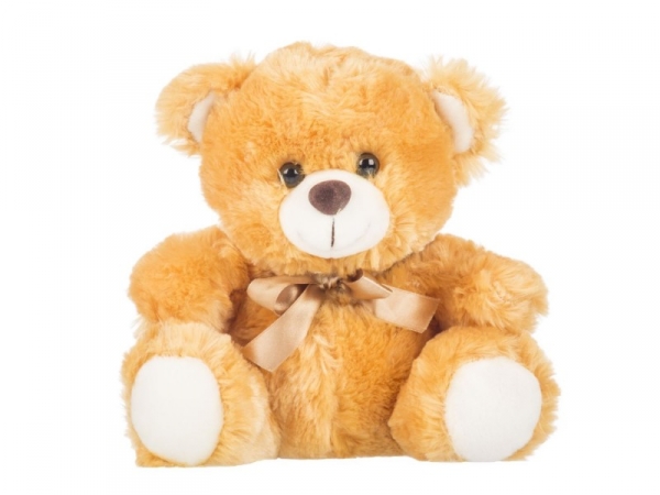 Miś Zbyś brązowy z kokardą  23 cm (4634a)