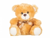Miś Zbyś brązowy z kokardą 23 cm (4634a)