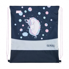 Herlitz, Zestaw - Loop Plus Unicorn Dreams: tornister, worek na buty, piórnik rozkładany, piórnik tuba