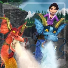 Ravensburger, Puzzle 3x49: Jak wytresować smoka (05688)