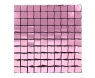 Panel dekoracyjny różowy, czarne tło, 30x30 cm, 100 kwadratów