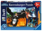 Ravensburger, Puzzle 3x49: Jak wytresować smoka (05688)